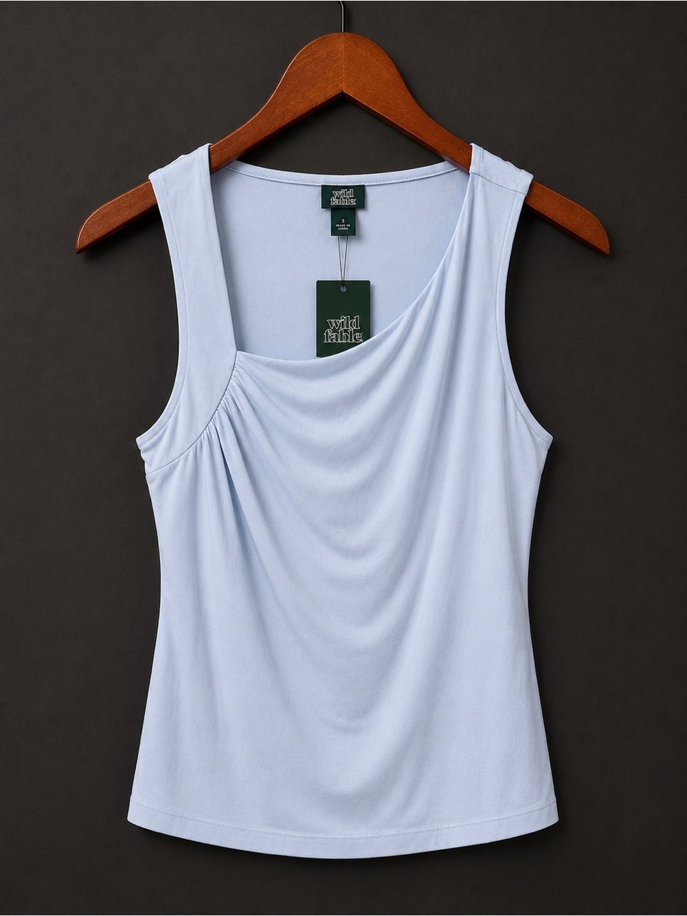 Wild Fable Light Blue Asymmetrical Tank Top – Size Large (NWT)